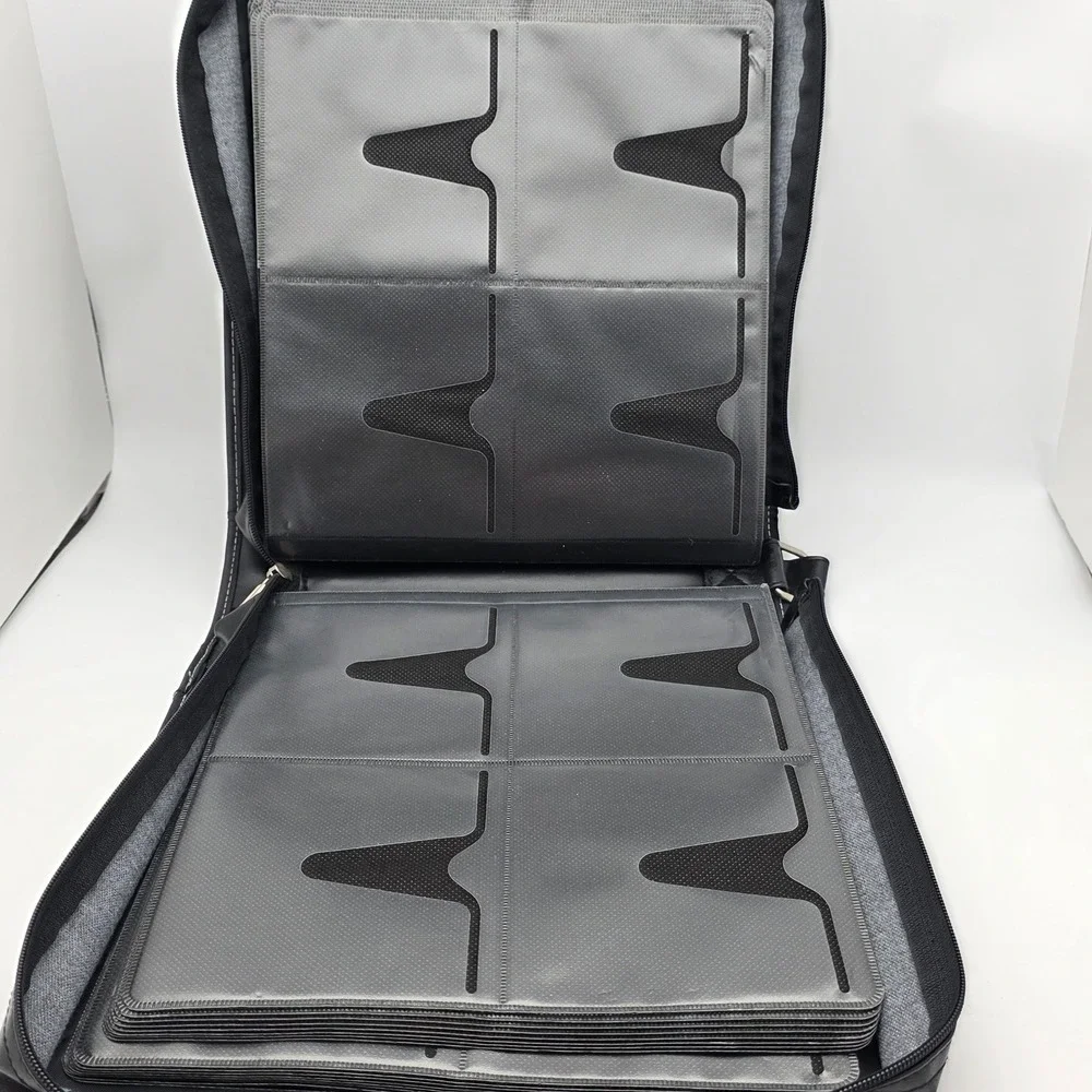 Targus 256 CD DVD Storage Binder Case Black Faux Leather Zip Media Organizer - Picture 8 of 12